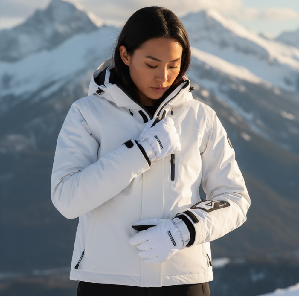 Matador White Black Waterproof Ski Snow Jacket